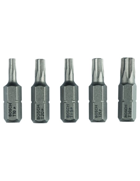 BOSCH 2607001768 Set de 5 puntas de atornillar extraduras (Torx®) T 10