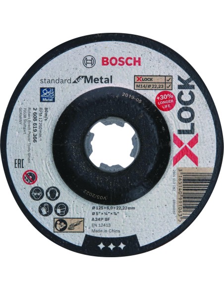 Bosch X-LOCK Standard Metal desbaste 125 x 6mm 2608619366