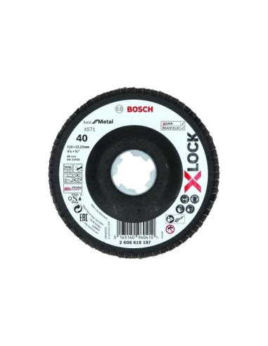 Bosch X-LOCK Lam.X571 B.Metal:115mm cón.FV G40 2608619197