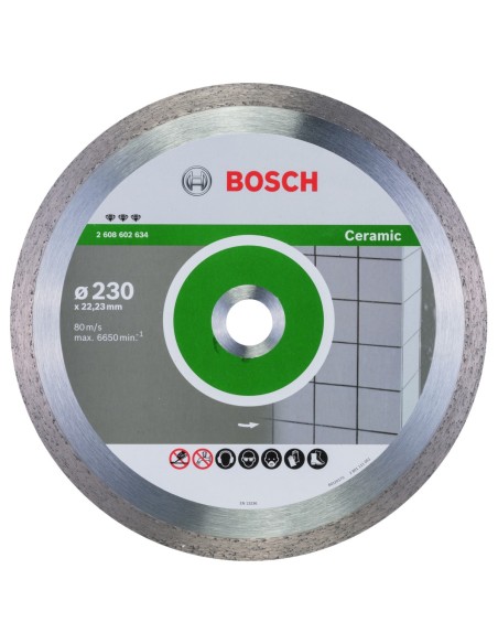 BOSCH 2608602634 Disco corte diamante Best Ceramic 230 x 2223 x 24 x 10mm