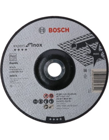 BOSCH 2608600710 Disco corte Expert Inox - Rapido AS 46 T INOX BF 180 16