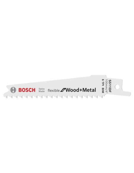 BOSCH 2608657722 Hoja de sierra sable S 511 DF Flexible for Wood&Metal