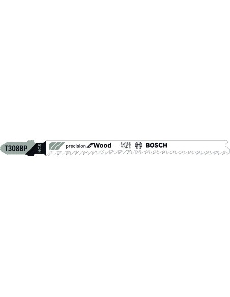 BOSCH 2609256794 Hoja de sierra de calar HCS T 308 BP Precision for Wood