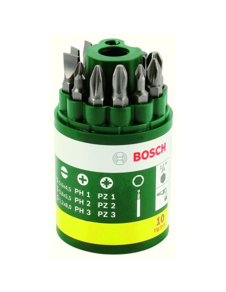 BOSCH 2607019454  Set con 10 unidades para atornillar