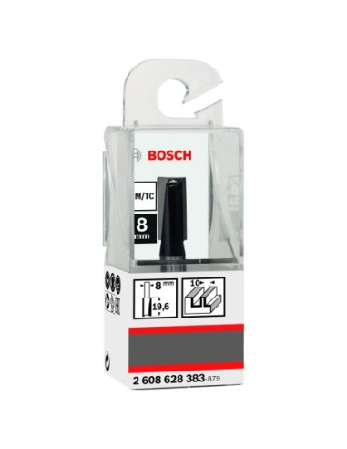 BOSCH 2608628383 Fresa de ranurar 8 mm D1 10 mm L 20 mm G 51 mm