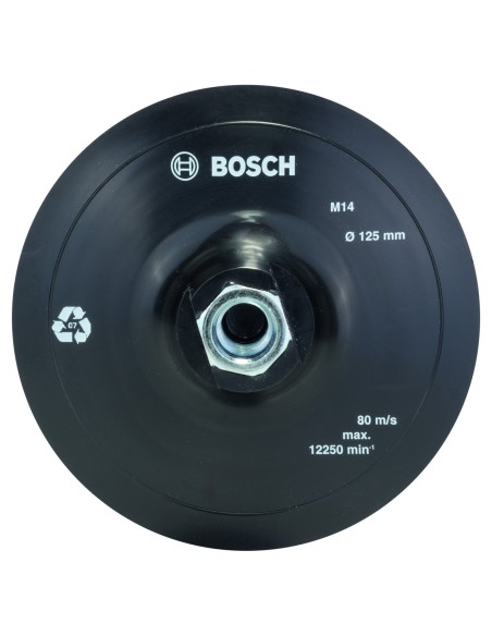 BOSCH 2609256272 Plato lijador goma amoladora  cierre cardillo 125 Ø 125