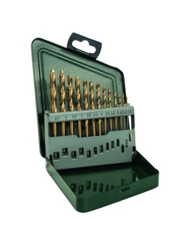 BOSCH 2607019436  Set con 13 brocas HSS-TiN metal