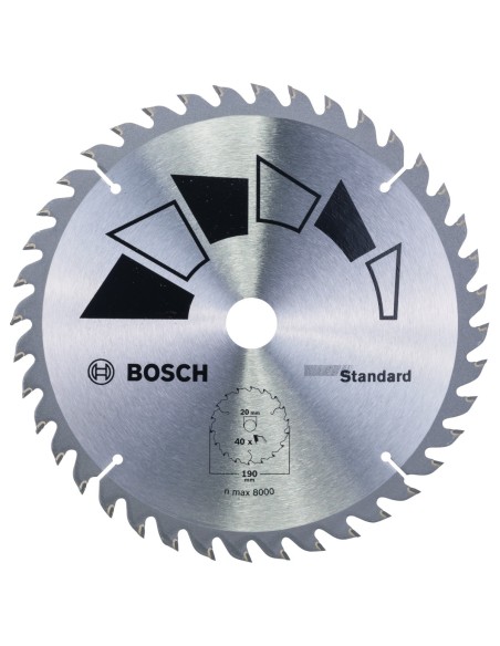 BOSCH 2609256819 Hoja de sierra circular STANDARD Ø 190 mm