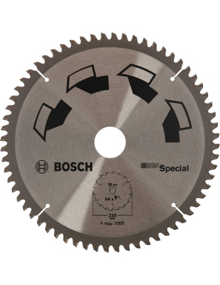 BOSCH 2609256893 hoja de sierra circular ESPECIAL D 210 mm Diámetro  30 mm Z  64