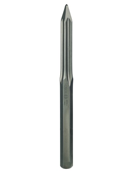 BOSCH 2608690106 Cincel puntiagudo con inserción hexagonal de 28 mm 400 mm