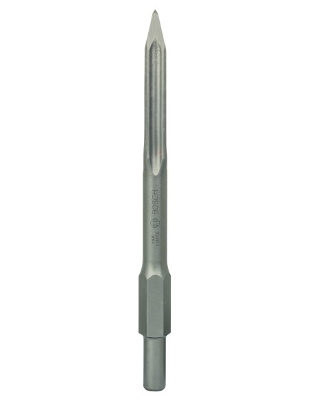 BOSCH 2608690111 Cincel puntiagudo con inserción hexagonal de 30 mm 400 mm