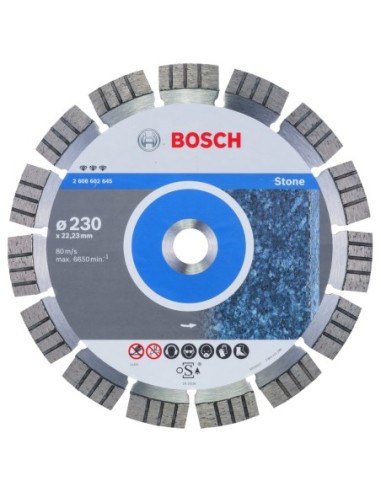 BOSCH 2608602645 Disco corte diamante Best Stone 230 x 2223 x 24 x 15