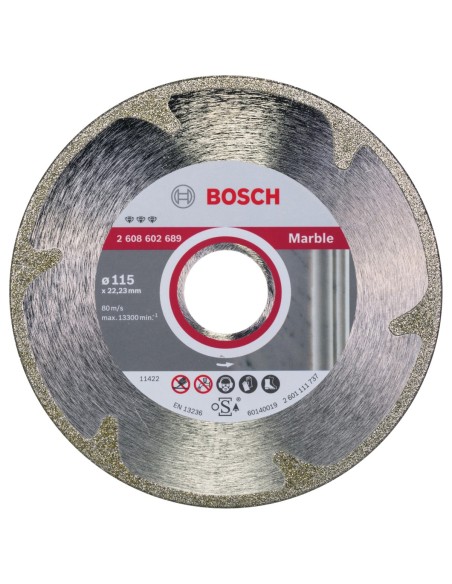 BOSCH 2608602689 Disco corte diamante Best Marble 115 x 2223 x 22 x 3