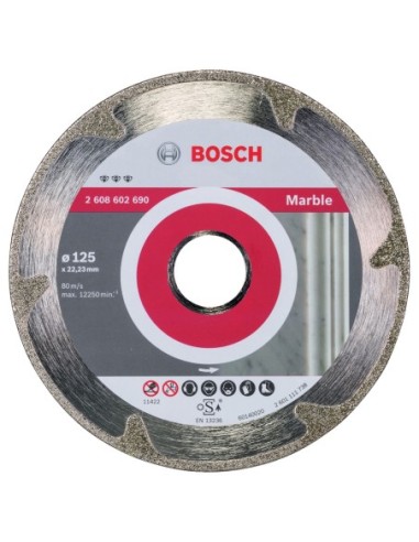 BOSCH 2608602690 Disco corte diamante Best Marble 125 x 2223 x 22 x 3