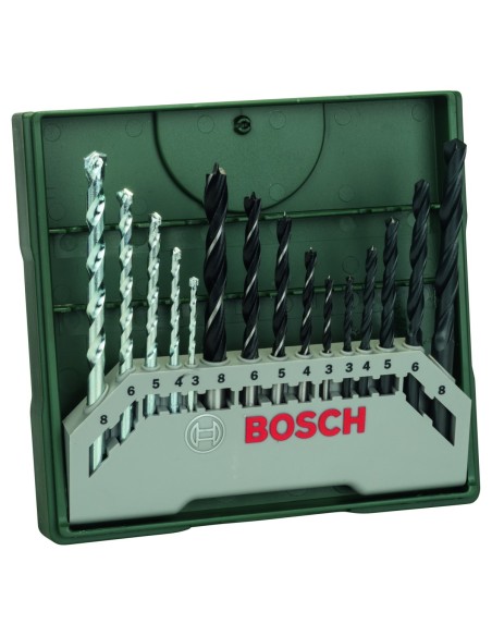 BOSCH 2607019675  Mini X-Line con 15 unidades para taladrar