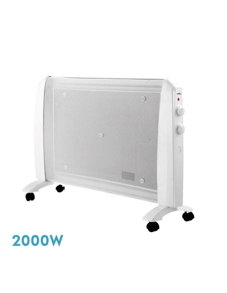 Radiador de mica de 2000W - Modelo ABRIGO Blanco (54x79x27 cm)