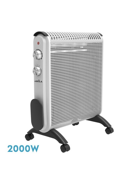 Radiador de mica de 2000W - Modelo CONDOR Blanco y Gris (52x46x25 cm)