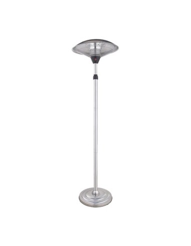 Calefactor de pie exterior KOEL Plata de 2000 W