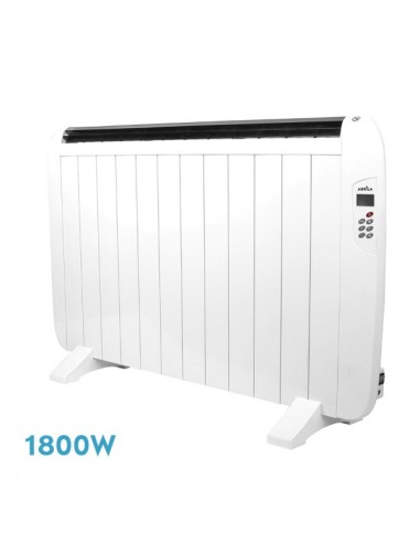 Emisor térmico de aluminio GABAN Blanco de 1800 W