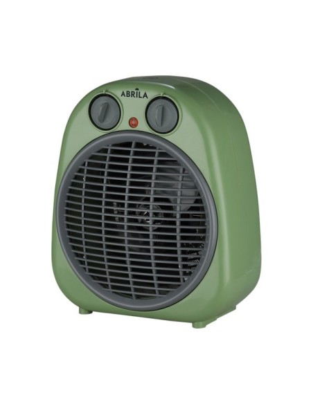 Termoventilador eléctrico FOGATA Verde y Gris de 2000 W