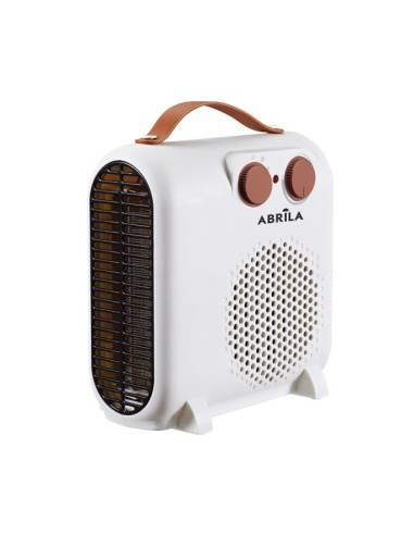 Termoventilador eléctrico TUNDRA Blanco y Marrón de 2000 W