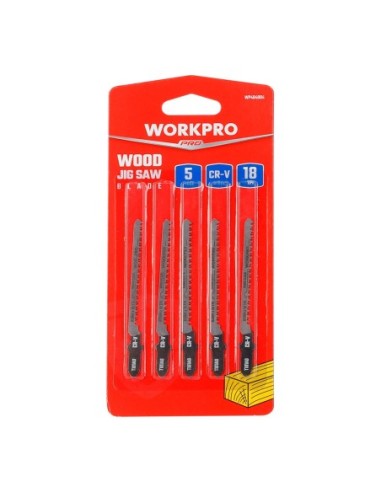 Juego de 5 hojas para sierra de calar T101A0 WORKPRO®