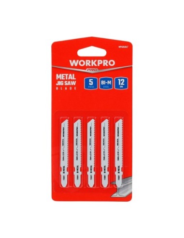 Juego de 5 hojas para sierra de calar T118BF para metal WORKPRO®