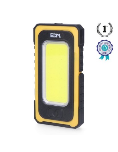 Linterna LED solar recargable, 10W, Función PowerBank. EDM 36126